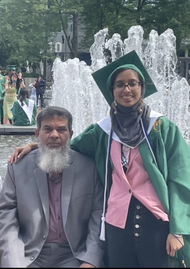 Mohammad A. Hakim and his daughter Tasnia Hakim